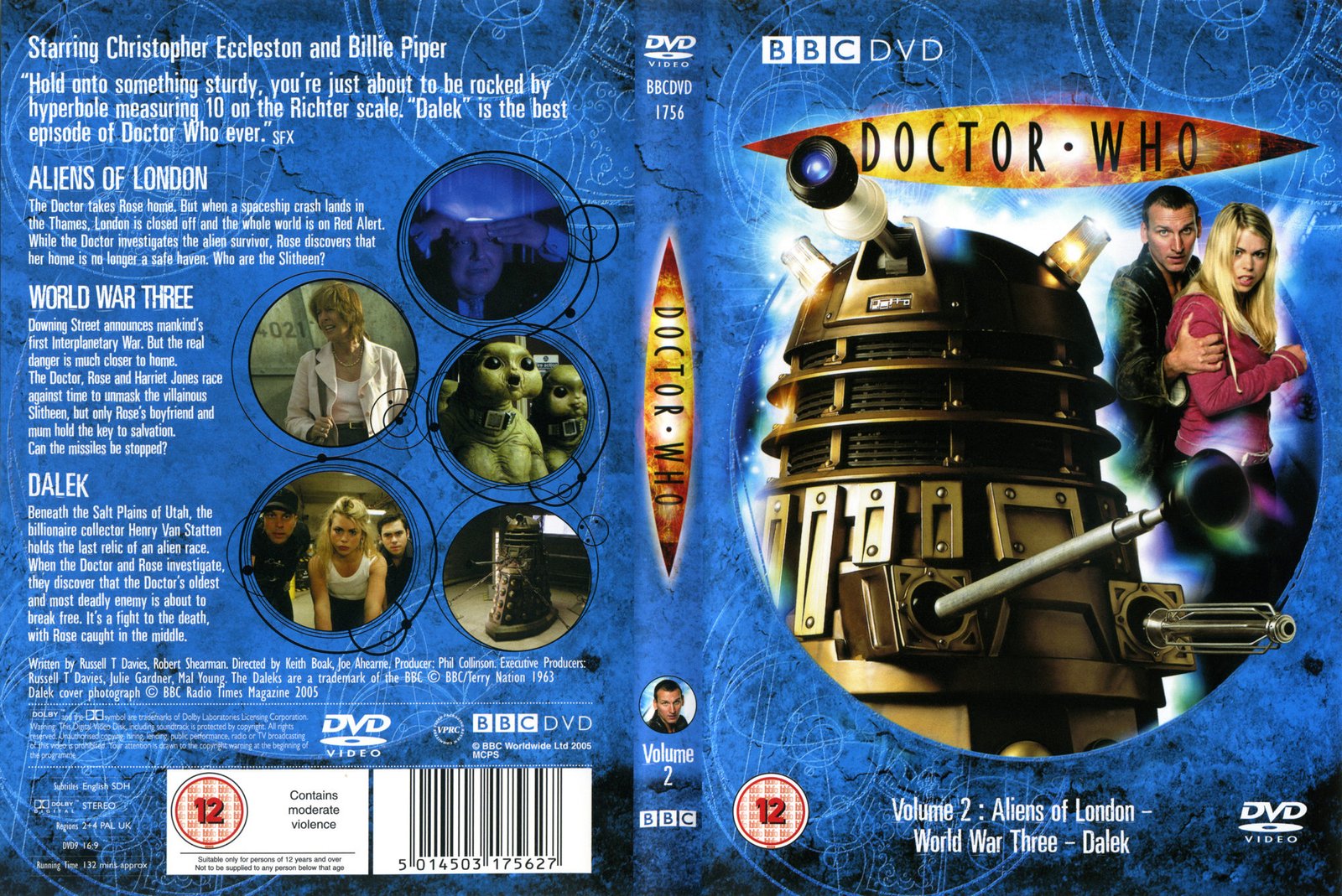 Vanilla Ninth 9th Doctor DVD Dalek Christopher Eccleston