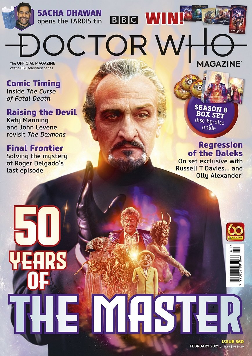 Out Now: Doctor Who Magazine #560 Celebrates 50 Years of the Master