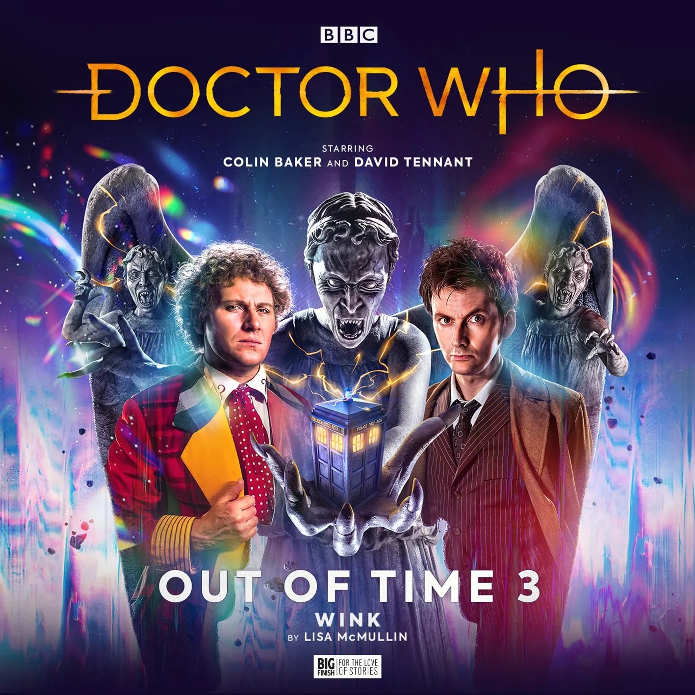 Out Now: The Sixth and Tenth Doctors vs. The Weeping Angels in Big Finish’s Out of Time — Wink