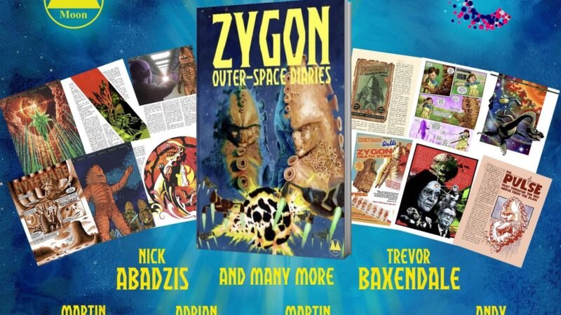 Out Now: Charity Book, Zygon — Outer-Space Diaries, Raising Money for Cancer Research UK
