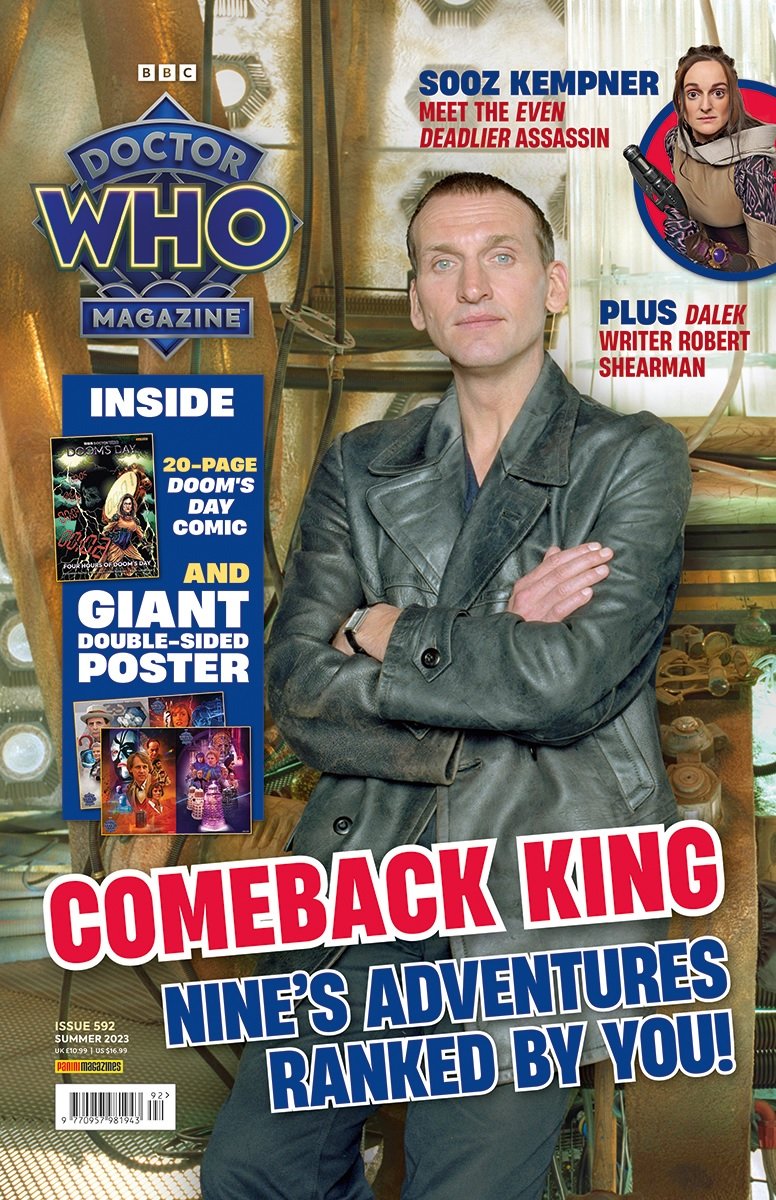 Out Now: Christopher Eccleston’s Ninth Doctor Takes the Focus in Doctor Who Magazine #592