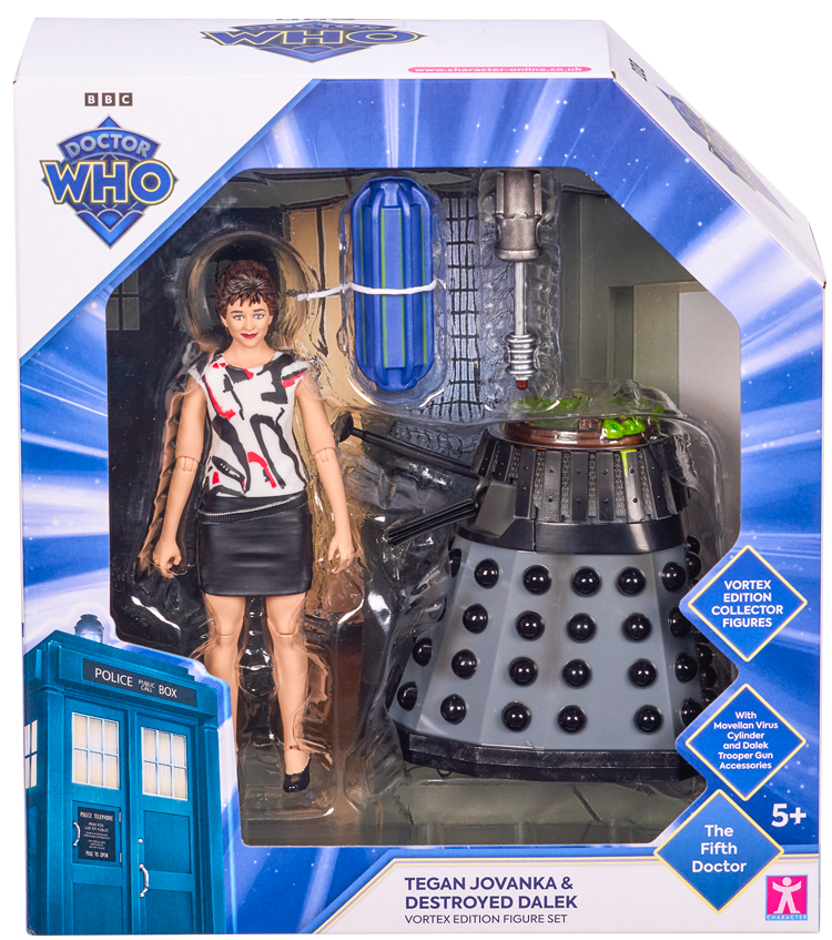 Character Options Reveals New Doctor Who Set With Tegan Jovanka and a Destroyed Dalek